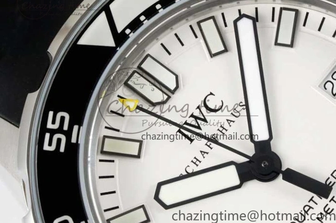 MIROTIME 0322 Premium Aquatimer Automatic SS RSF 1:1 Best Edition White Black Dial on Black Rubber Strap A 7067